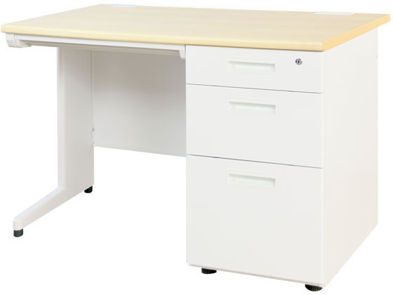 Netforce NUTS(ナッツ) 片袖机 W1000×D700×H700 NA WHの通販は