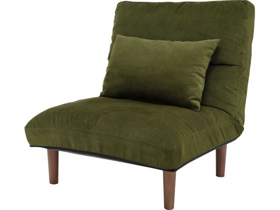 ファミリー・ライフ おひとり様ソファ クッション付き グリーン a2945120の通販は 17,188円