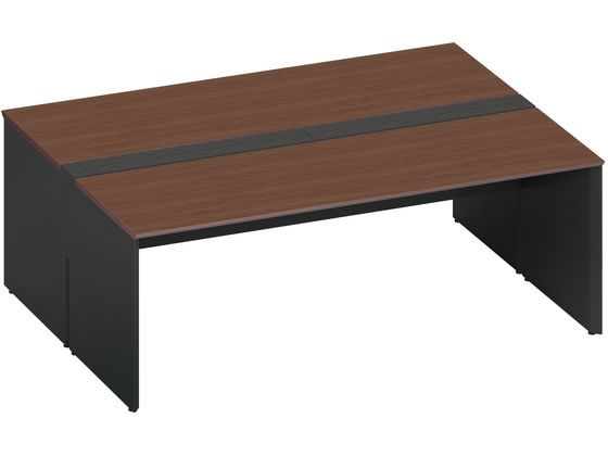 コクヨ WV+基本 開閉式配線両面2000×1600 ウォールナット ブラックの通販は