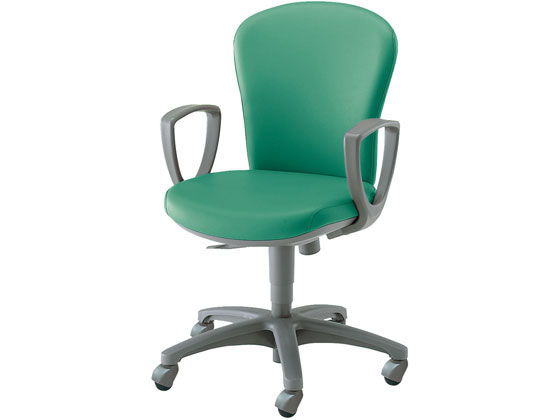 コクヨ レグノ2 スタンダードローバック サークル肘 ミディアムミント ゴムキャスターの通販は 38,795円