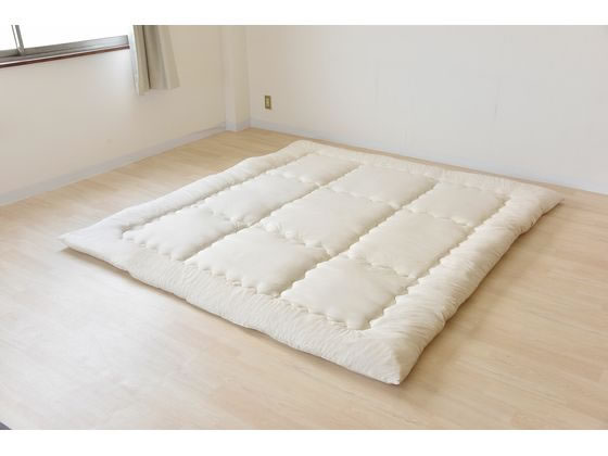 ファミリー・ライフ ファミリー敷布団 カバー付 250×200 アイボリーの通販は