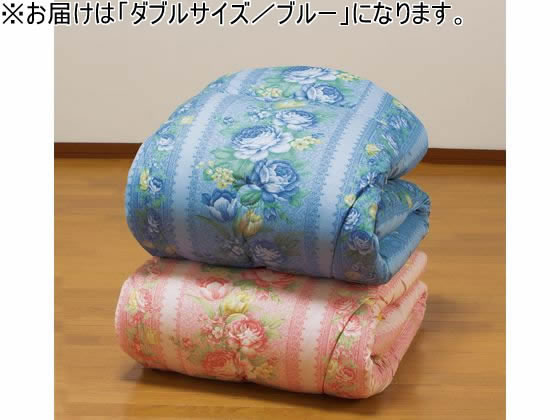 ファミリー・ライフ フランス産 ウール混ボリューム掛布団 D ブルー a3382620の通販は