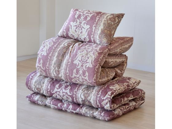 羽毛布団 シングル ホワイトダック90% 増量 抗菌防臭羽毛 ピンク系