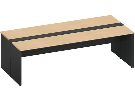 コクヨ WV+基本 開閉式配線両面2400×1200 ナチュラル ブラックの通販は