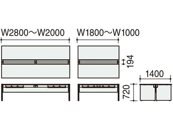 コクヨ WV+基本 開閉式配線両面2400×1400 ホワイト ブラックの通販は コクヨ WV+基本 開閉式配線両面2400×1400 ホワイト ブラックの通販は