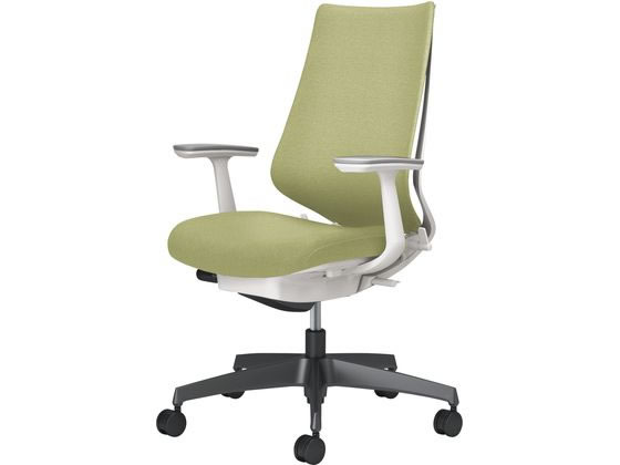 コクヨ チェア デュオラ2 ブラック脚 クッション グラスグリーンの通販は 79,110円