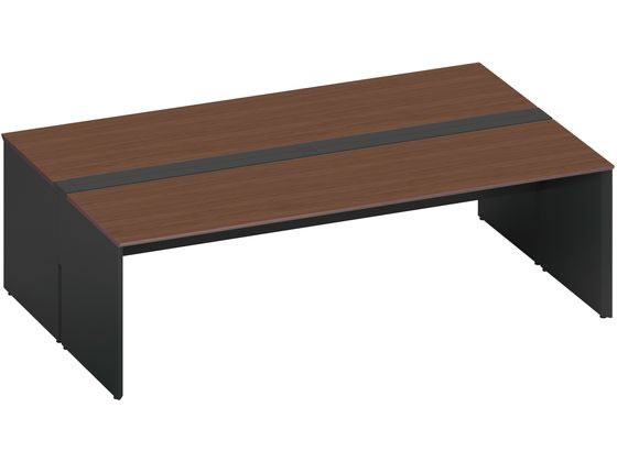 コクヨ WV+基本 開閉式配線両面2400×1600 ウォールナット ブラックの通販はテーブル（応接・会議・ロビー）