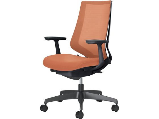 コクヨ チェア デュオラ2 ブラック脚 メッシュ ソフトテラコッタの通販は
