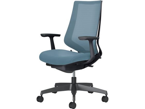 コクヨ チェア デュオラ2 ブラック脚 メッシュ モンティコラブルーの通販は 47,466円