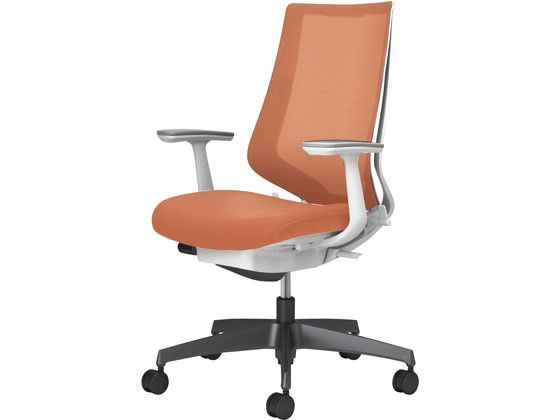 コクヨ チェア デュオラ2 ブラック脚 メッシュ ソフトテラコッタの通販は