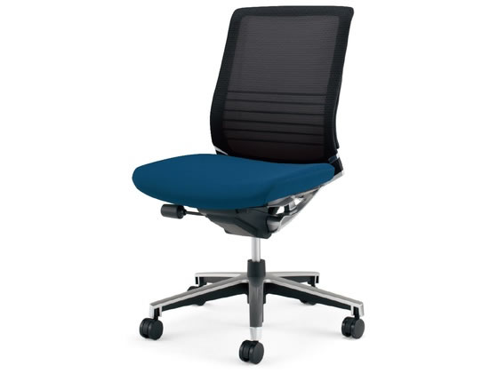 コクヨ インスパイン ローバック肘無 背黒座青 V CRGA2500E6GMT5V