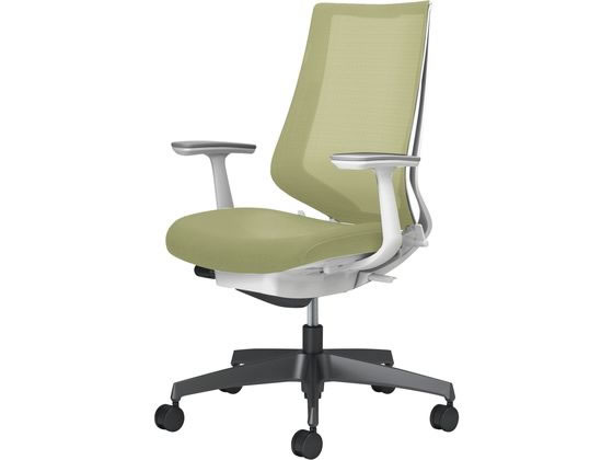 コクヨ チェア デュオラ2 ブラック脚 メッシュ グラスグリーンの通販は