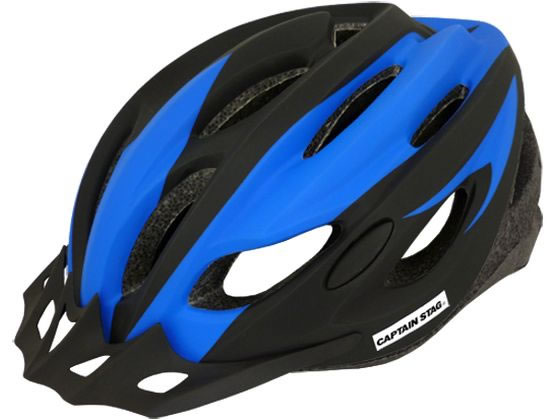 キャプテンスタッグ 自転車用ヘルメット ヴェント児童以上ソフト マットブルーの通販は