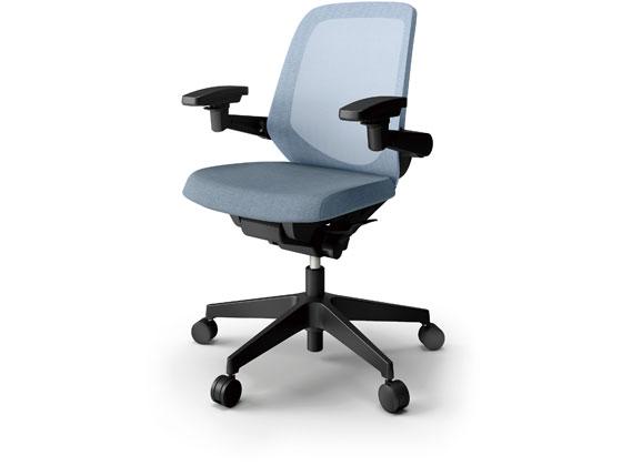 イトーキ ノートチェア ローバック 可動肘 本体ブラック カナリアイエロー 肘付き 可動肘タイプ メッシュ 送料無料 ITOKI(イトーキ) ノートチェア ローバック アジャスタブル