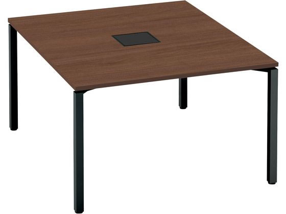 コクヨ ワークフィット Std両面 W1200D1400 ブラウン×黒脚 アジャスターの通販は 96,957円