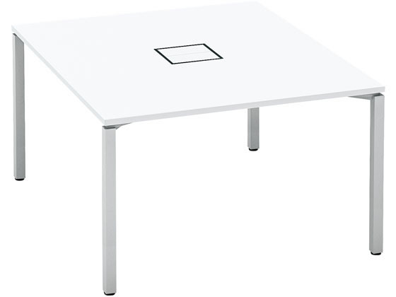 コクヨ ワークフィット Std両面 W1200D1400 ホワイト×灰脚 アジャスターの通販は 96,957円