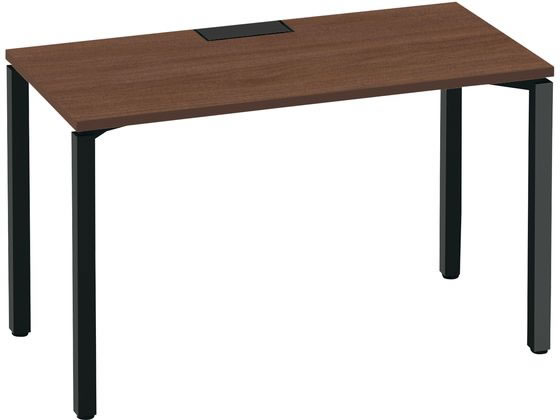コクヨ ワークフィット Std片面 W1200D600 ブラウン×黒脚 アジャスターの通販は