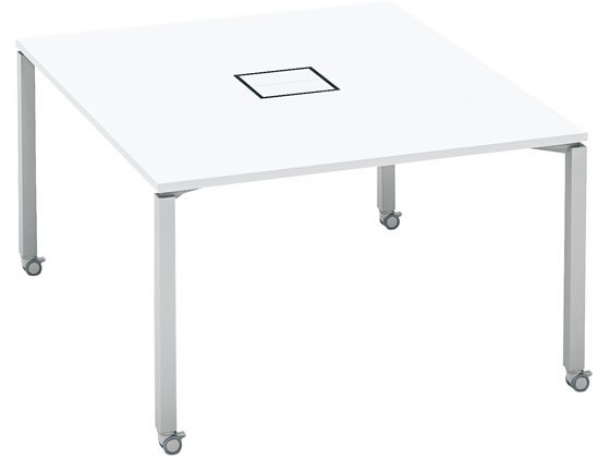 コクヨ ワークフィット Std両面 W1200D1400 ホワイト×灰脚 キャスターの通販は 96,957円