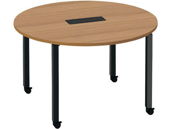 コクヨ ワークフィット φ1200円形 ラスティック×黒脚 キャスターの通販は