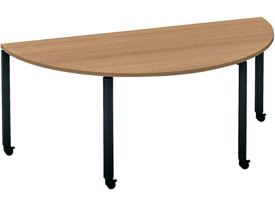 コクヨ ワークフィット φ1800半円形 ラスティック×黒脚 キャスターの通販は 53,158円