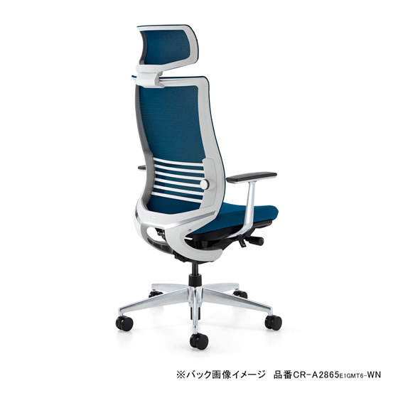 コクヨ ベゼル ヘッドレスト付 アルミ肘 アルミ脚 ターコイズ Wキャスターの通販は