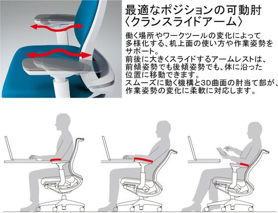 コクヨ ベゼル ヘッドレスト付 アルミ肘 アルミ脚 ターコイズ Wキャスターの通販は