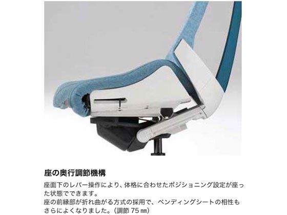 イトーキ アクトチェア 布張ハイ 本体黒樹脂脚LS付 固定肘Mグリーンの通販は
