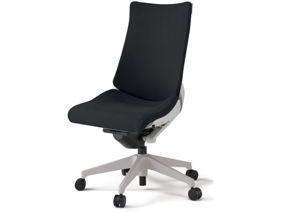 イトーキ アクトチェア 布張ハイ 本体灰樹脂脚 肘無BKの通販はパソコン・オフィスチェア