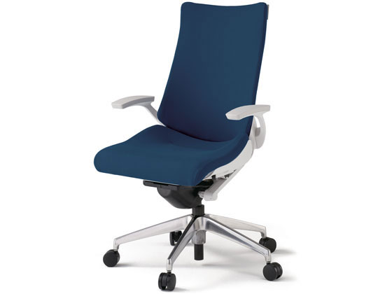 デザイナーズスツール キャスター付き ホワイト（布：ブルー／ナイロン）〔Ｍｏｎａ．Ｄｅｅ〕モナディー ＷＡＳ０１ＳＣ デザイナーズスツール キャスター付き ホワイト（布：ブルー／ナイロン