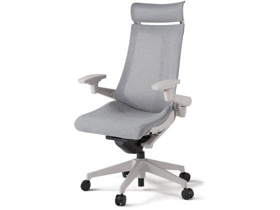 イトーキ アクトチェア メッシュEXハイ 本体灰樹脂脚 可動肘WHグレーの通販は 73,390円