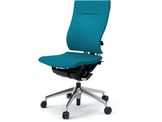 イトーキ スピーナチェア クロス 本体アルミ 肘無し ブルーの通販は 71,866円