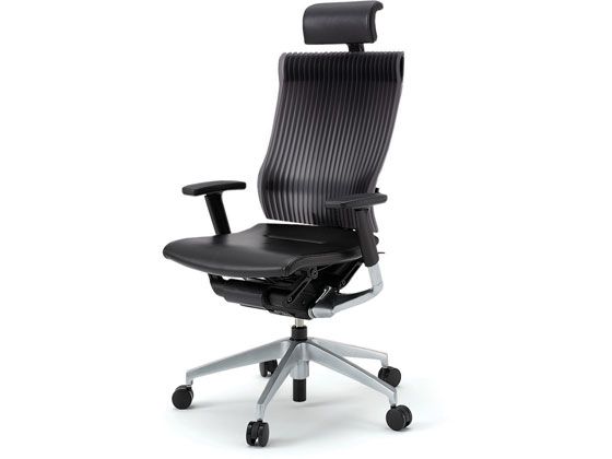 イトーキ スピーナチェア エラストマー ヘッド付 本体シルバー 可動肘 グレーの通販はパソコン・オフィスチェア