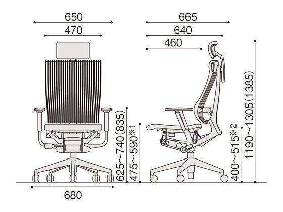 イトーキ スピーナチェア エラストマー ヘッド付 本体シルバー 可動肘 グレーの通販は