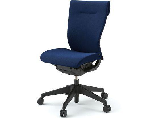 イトーキ コセールチェア ハイバック 樹脂脚 肘なしネイビー背裏オフブラックーの通販は 87,704円