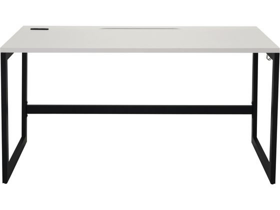 アールエフヤマカワ リスム デスク W1400×D700 ナチュラル×ブラック脚 2ヶ口コンセント付キ ( RFFLD-1470NA-BL ) リスム デスク W1400×D700 ナチュラル×ブラック脚 2ヶ口コンセント付き