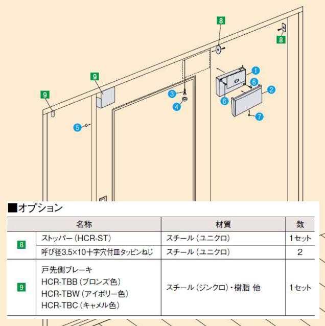 ダイケン 家庭用引戸クローザー HCR-07BPC キャメル - 2