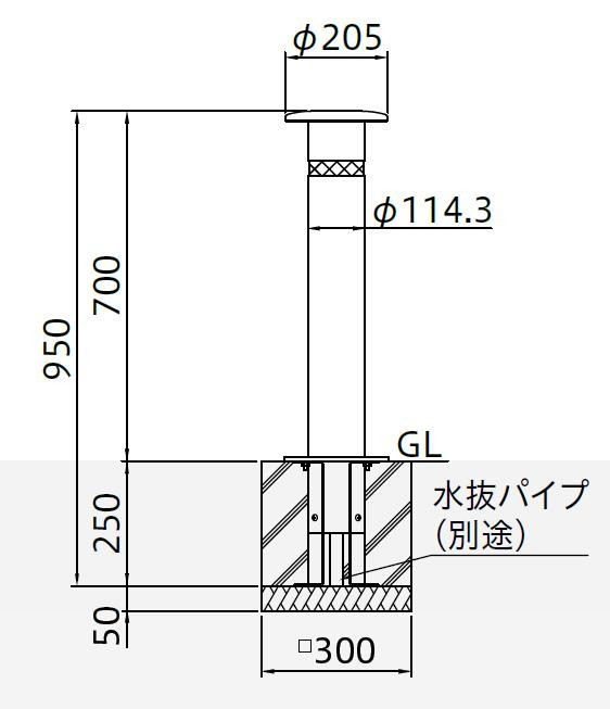 大放出セール】 家ファン  店帝金 KS10-SD バリカー スタンダード 固定式