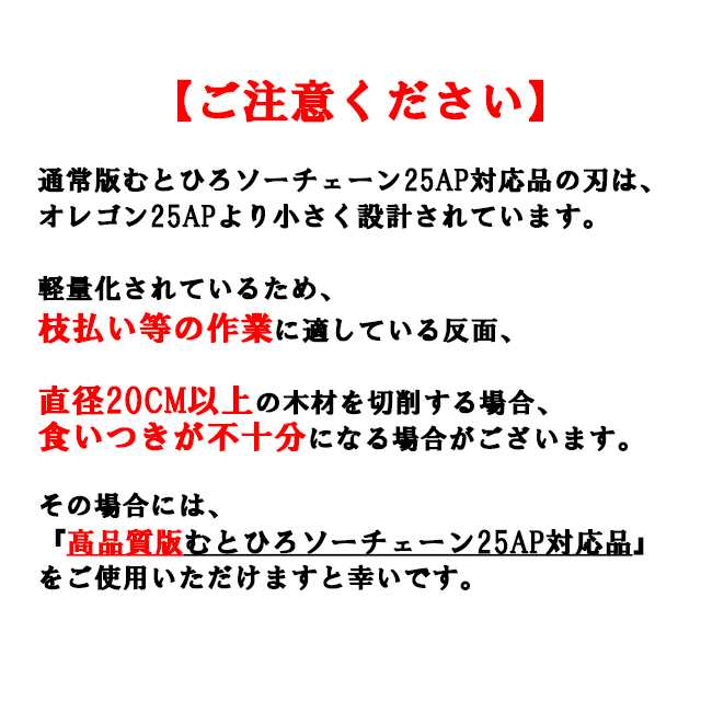 通常版 むとひろ ソーチェーン 25AP-76E対応 10本入 チェーンソー 替刃