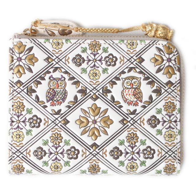 浅草文庫 友禅染 L字ファスナー ミニ 財布 ふくろう チャーム 根付付き 縁起物 財布 サイフ 浅草 文庫革 江戸小紋 送料無料 レディース の通販はau Pay マーケット ファー 毛皮専門店エルベート