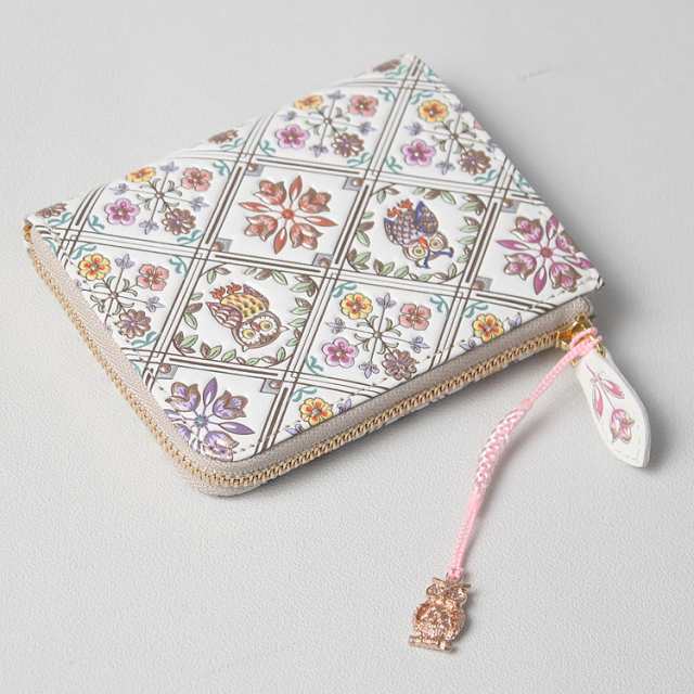 浅草文庫 友禅染 L字ファスナー ミニ 財布 ふくろう チャーム 根付付き 縁起物 財布 サイフ 浅草 文庫革 江戸小紋 送料無料 レディース の通販はau Pay マーケット ファー 本革製品専門店 エルベート