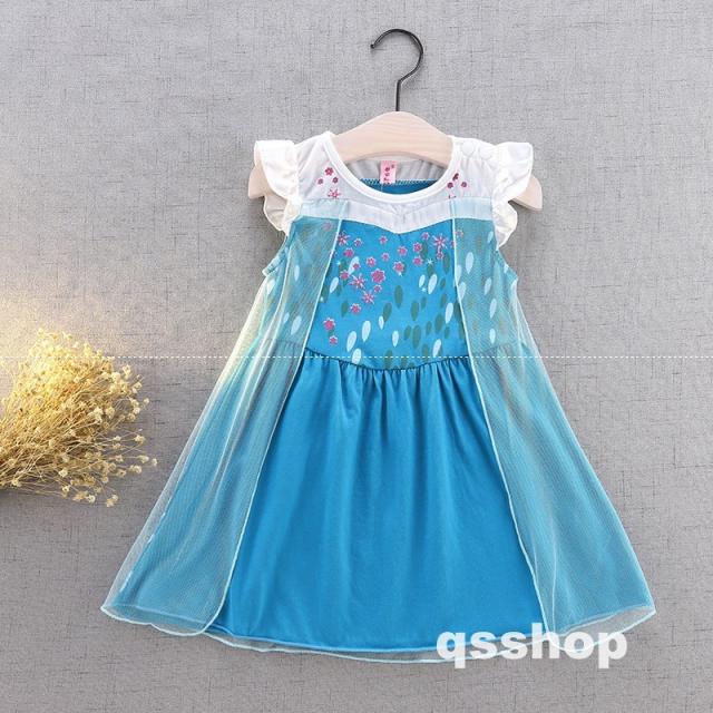 子供用 夏 新品 女の子 アナと雪の 御姫様 可愛すぎる 流行 派手なデザイン 着心地良いの通販はau Pay マーケット Qsshop