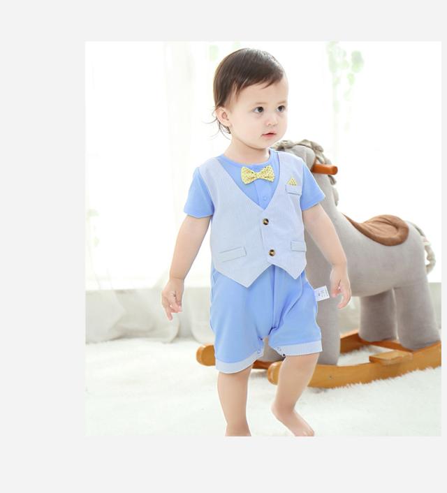カバーオール オールインワン 紳士 夏 蝶ネクタイ 新生児 赤ちゃん ベビー外出着 キッズ 子供服 ベビーウェア半袖ロンパース 男の子 女の通販はau Pay マーケット Qsshop