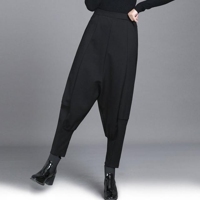 サルエルパンツ レディース 冬 春 40代 大きいサイズ ブラック シック イージーパンツ ロング丈 ウエストゴム ゆったり 無地 シンプルの通販はau Pay マーケット Like Home