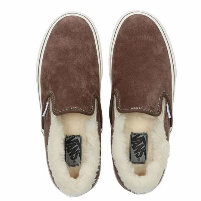 slip on vans with fur