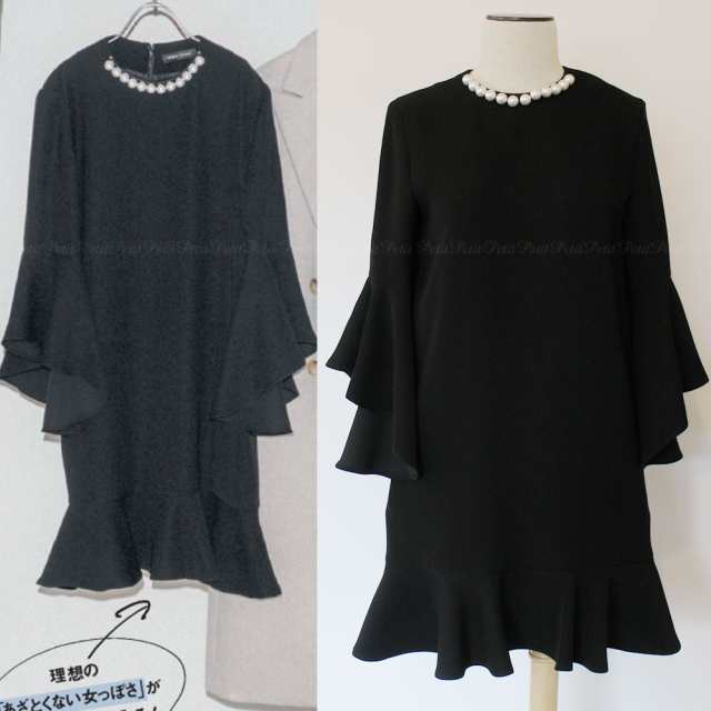 Yoko Chan ヨーコチャン Pearl Flared Sleeve Dress パール付き フレアスリーブワンピース ブラック 黒 36サイズ 新品の通販はau Pay マーケット リクエスト型ショップ プチ プチ