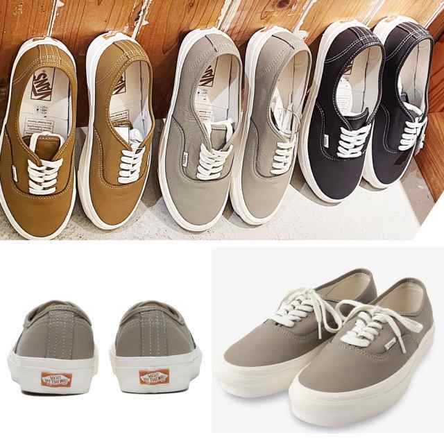 VANS ヴァンズ Authentic　オーセンティック44DX レザー Anaheim Factory Collection グレー ECO LEA  COB VN0A54F2BD3｜au PAY マーケット