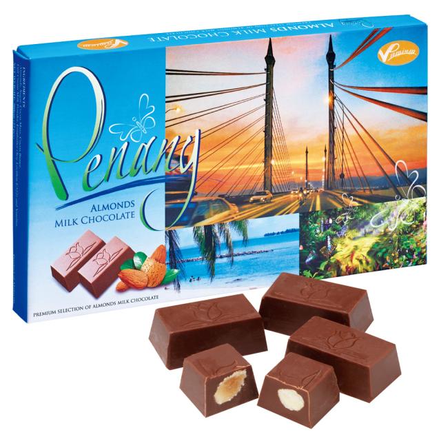 賞味8 19 訳あり マレーシアお土産 ペナン アーモンドチョコレート 6081 の通販はau Pay マーケット 三洋堂