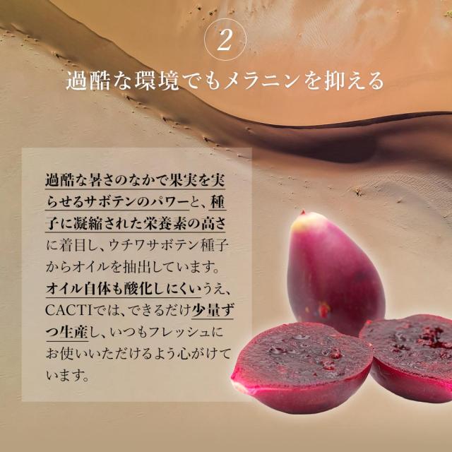 CACTI シードオイル100 ウチワサボテンオイル カクティ お得な2本
