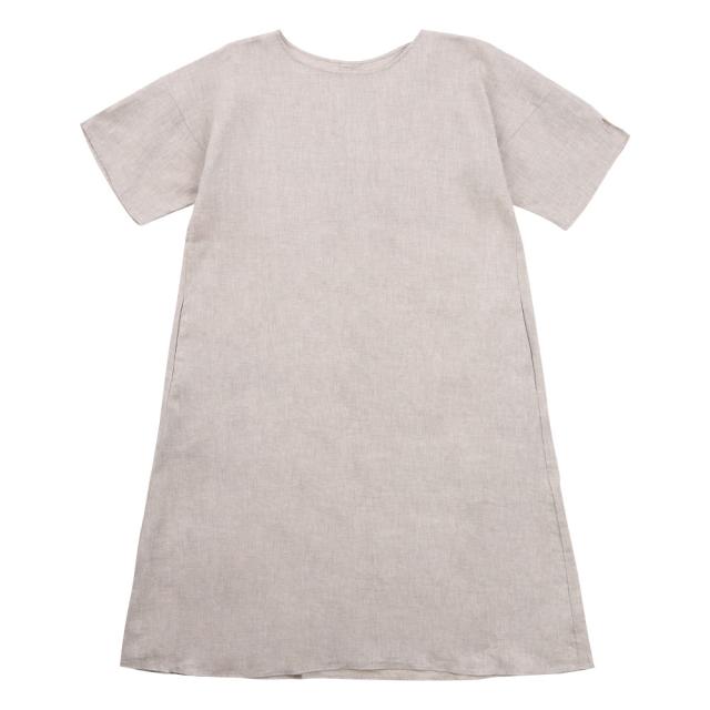 麻のゆったりルームワンピース 送料無料 自然素材 天然抗菌 吸湿放散 消臭 涼感 涼しい 酷暑に