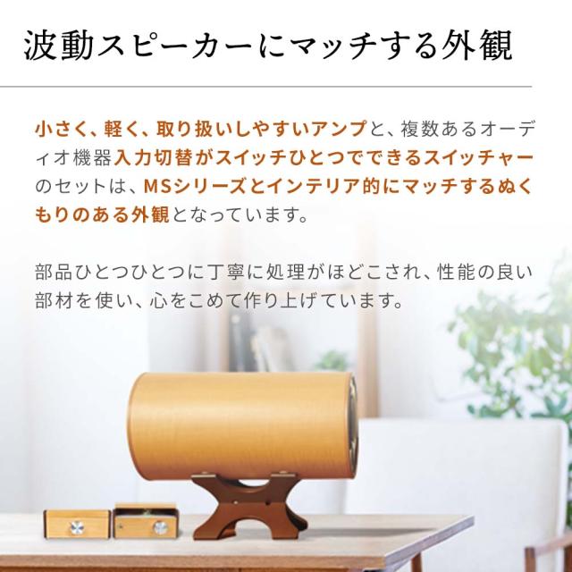 エムズシステム 波動スピーカー 専用 ウォームアンプ+スイッチャーの